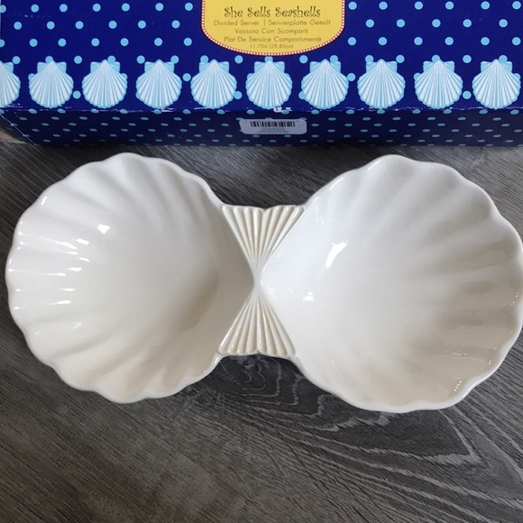Merry Go Round Gorham She Sells Seashells 2 Part Server NIB - Picture 3 of 7